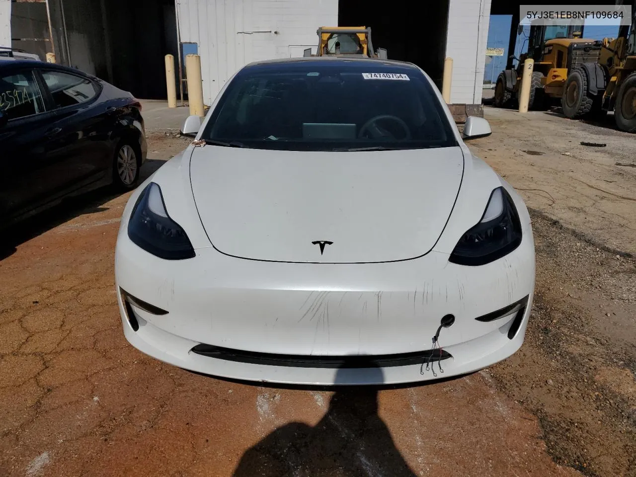 2022 Tesla Model 3 VIN: 5YJ3E1EB8NF109684 Lot: 74740754