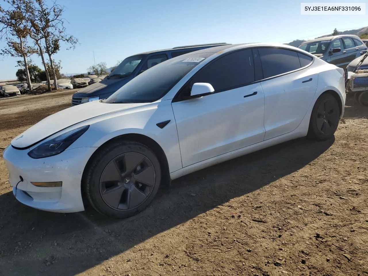 2022 Tesla Model 3 VIN: 5YJ3E1EA6NF331096 Lot: 74763574