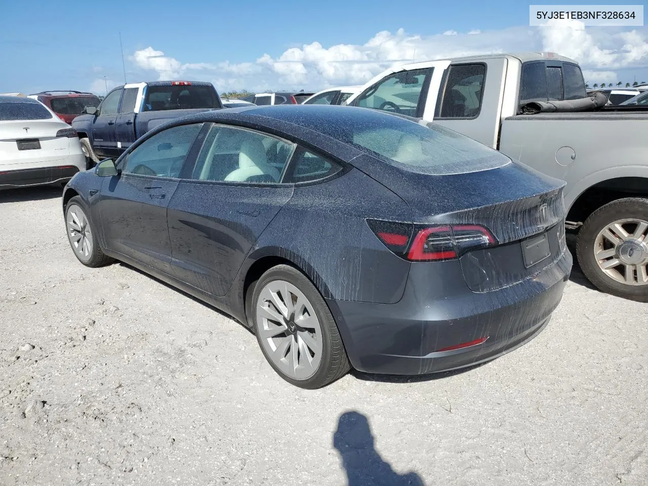 2022 Tesla Model 3 VIN: 5YJ3E1EB3NF328634 Lot: 74910824