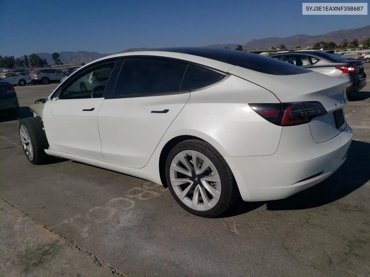 2022 Tesla Model 3 VIN: 5YJ3E1EAXNF358687 Lot: 74934954