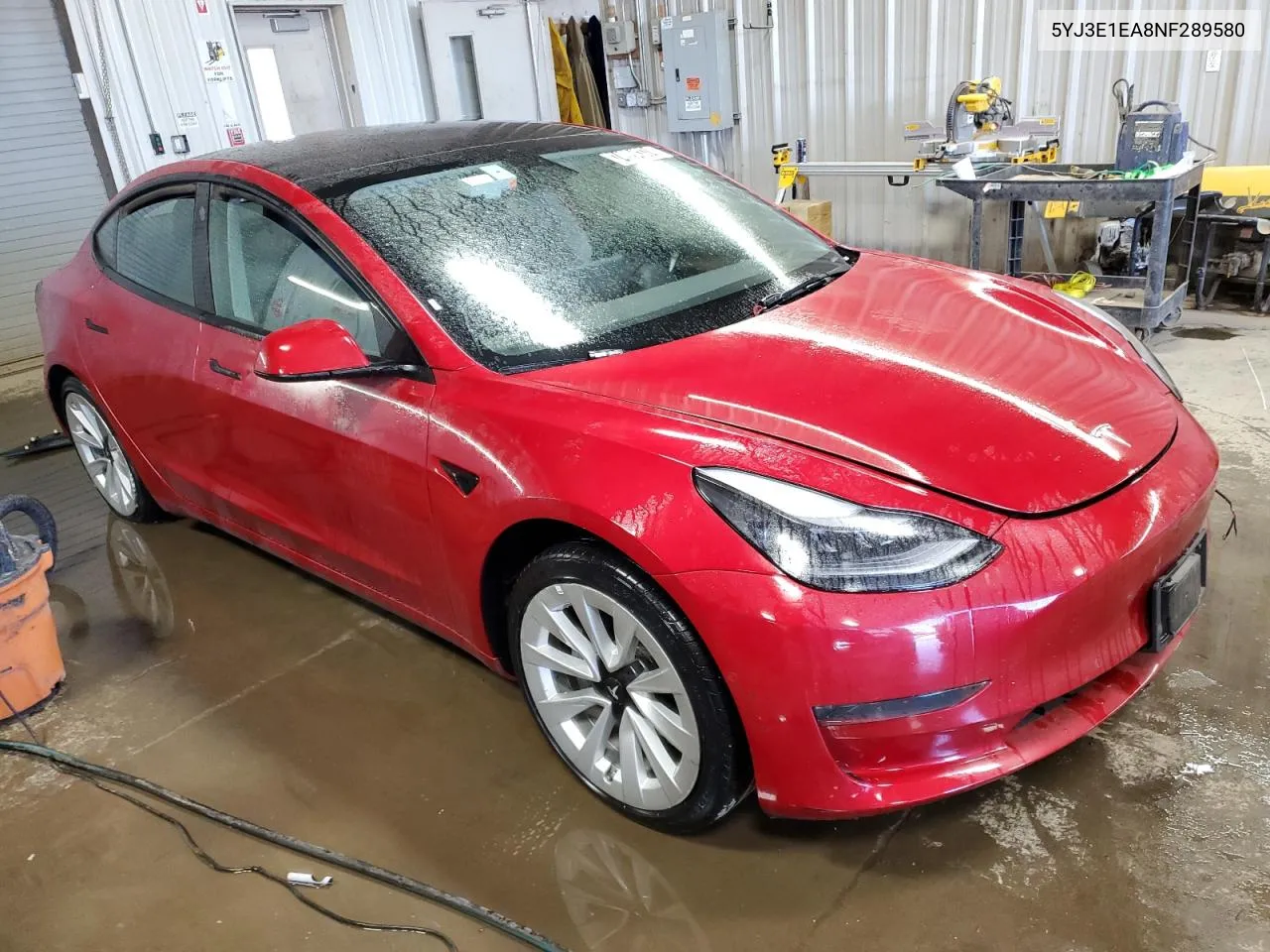 2022 Tesla Model 3 VIN: 5YJ3E1EA8NF289580 Lot: 74994374