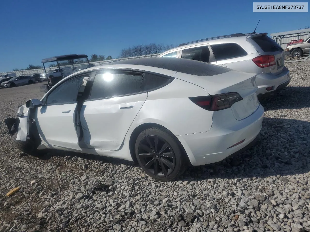 2022 Tesla Model 3 VIN: 5YJ3E1EA8NF373737 Lot: 75257074