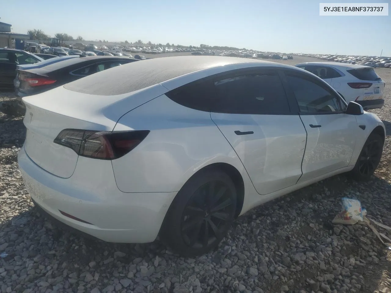 2022 Tesla Model 3 VIN: 5YJ3E1EA8NF373737 Lot: 75257074