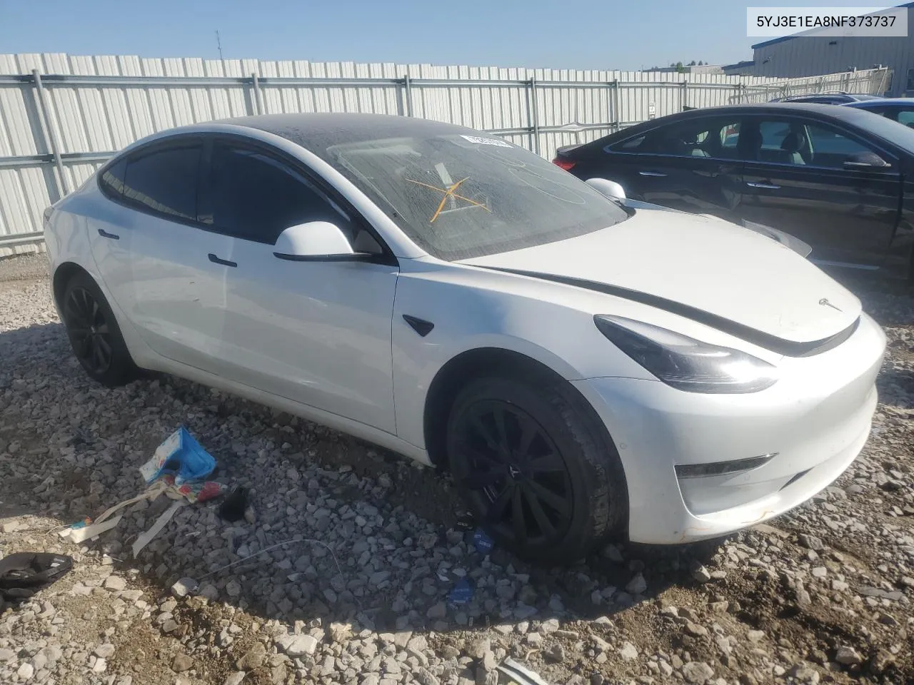 2022 Tesla Model 3 VIN: 5YJ3E1EA8NF373737 Lot: 75257074