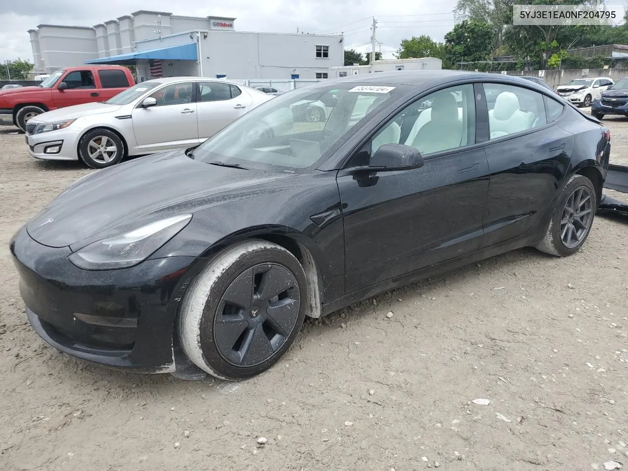 2022 Tesla Model 3 VIN: 5YJ3E1EA0NF204795 Lot: 75314704