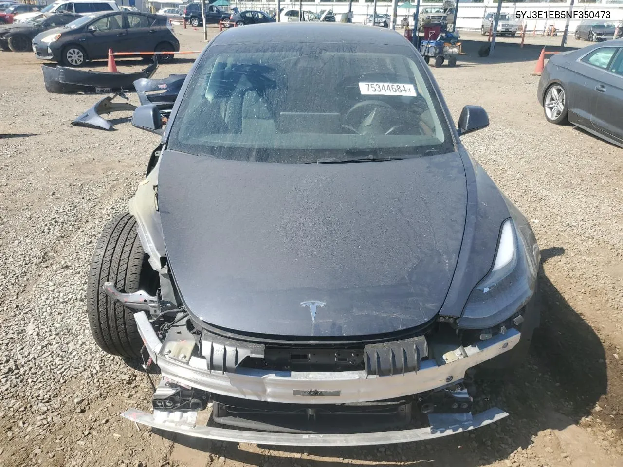 2022 Tesla Model 3 VIN: 5YJ3E1EB5NF350473 Lot: 75344684