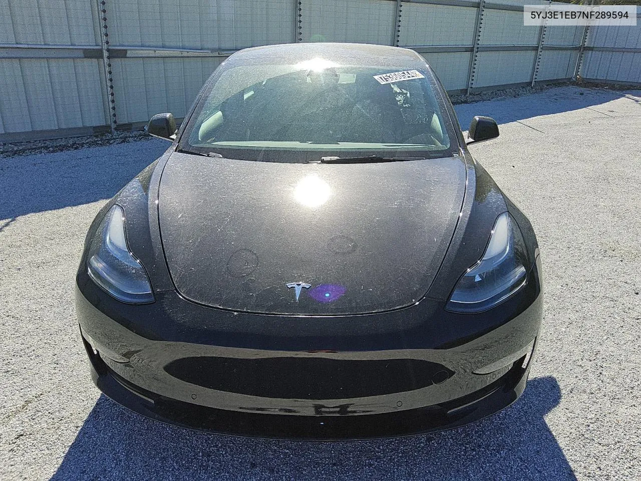 2022 Tesla Model 3 VIN: 5YJ3E1EB7NF289594 Lot: 75360544