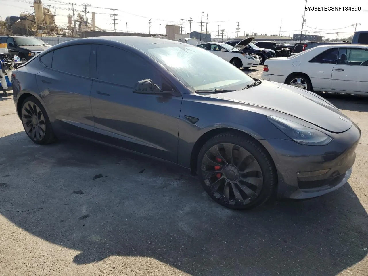 2022 Tesla Model 3 VIN: 5YJ3E1EC3NF134890 Lot: 75540514