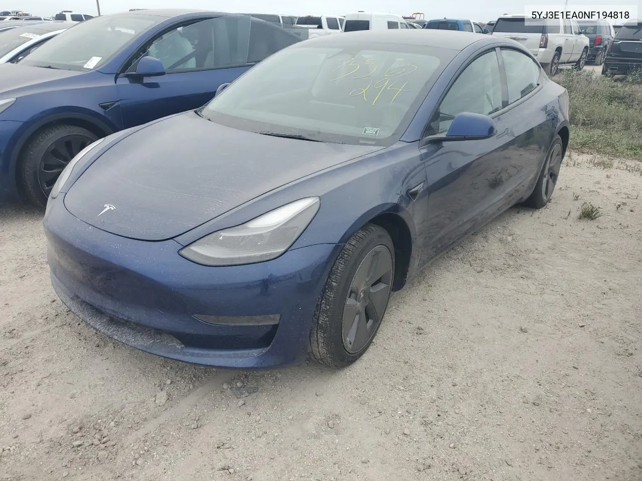 5YJ3E1EA0NF194818 2022 Tesla Model 3