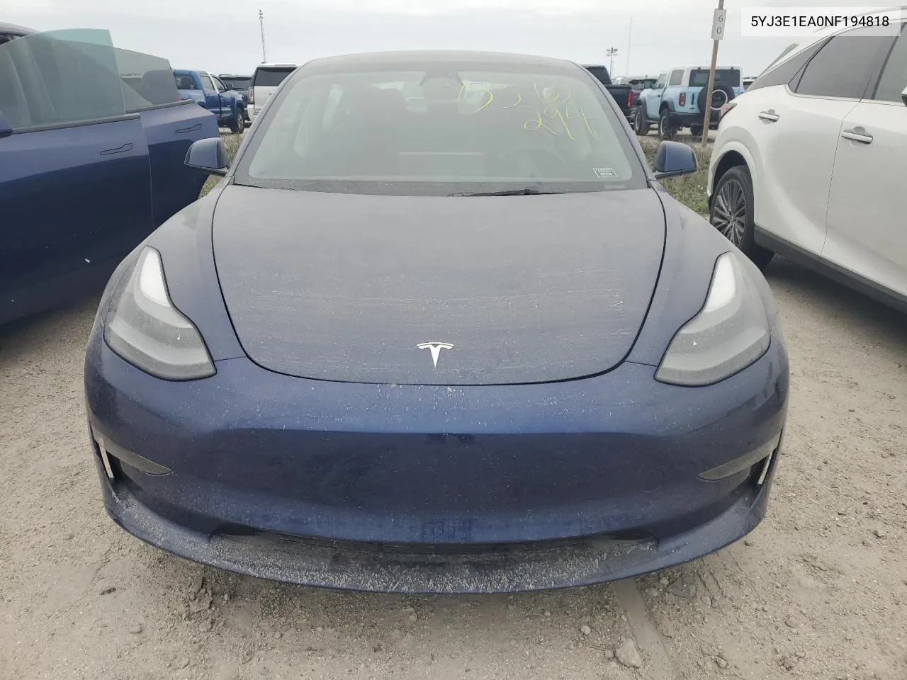 2022 Tesla Model 3 VIN: 5YJ3E1EA0NF194818 Lot: 75565294