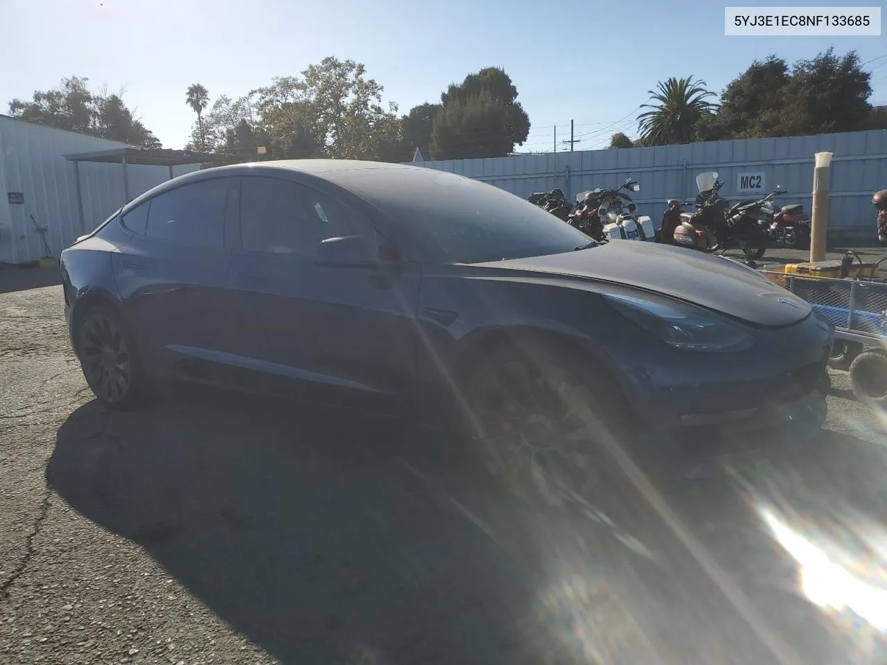 2022 Tesla Model 3 VIN: 5YJ3E1EC8NF133685 Lot: 75569844