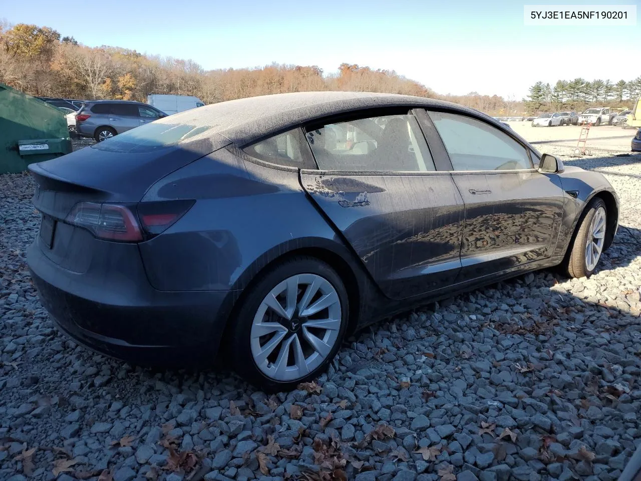 2022 Tesla Model 3 VIN: 5YJ3E1EA5NF190201 Lot: 75699574