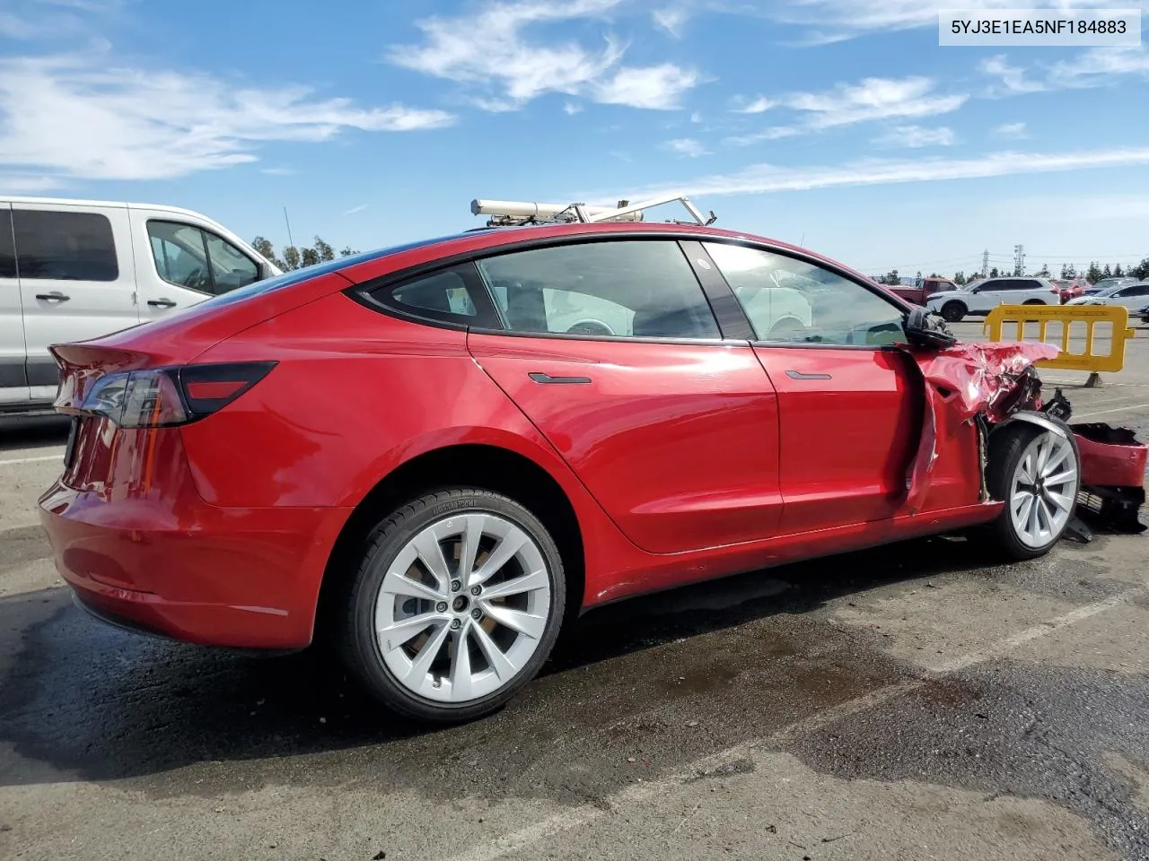 2022 Tesla Model 3 VIN: 5YJ3E1EA5NF184883 Lot: 75773874