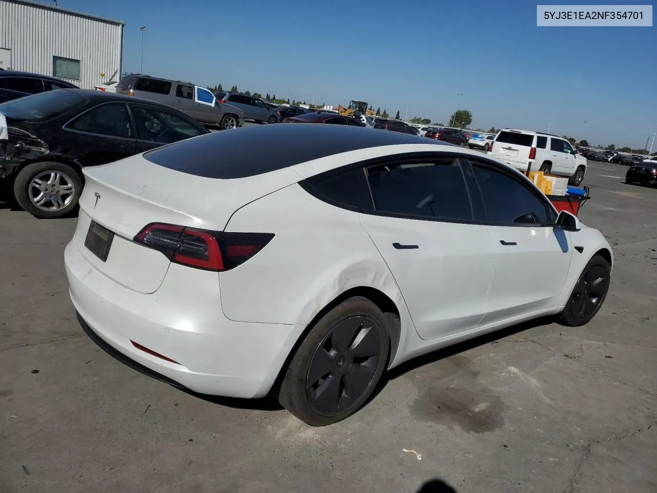 2022 Tesla Model 3 VIN: 5YJ3E1EA2NF354701 Lot: 75959154