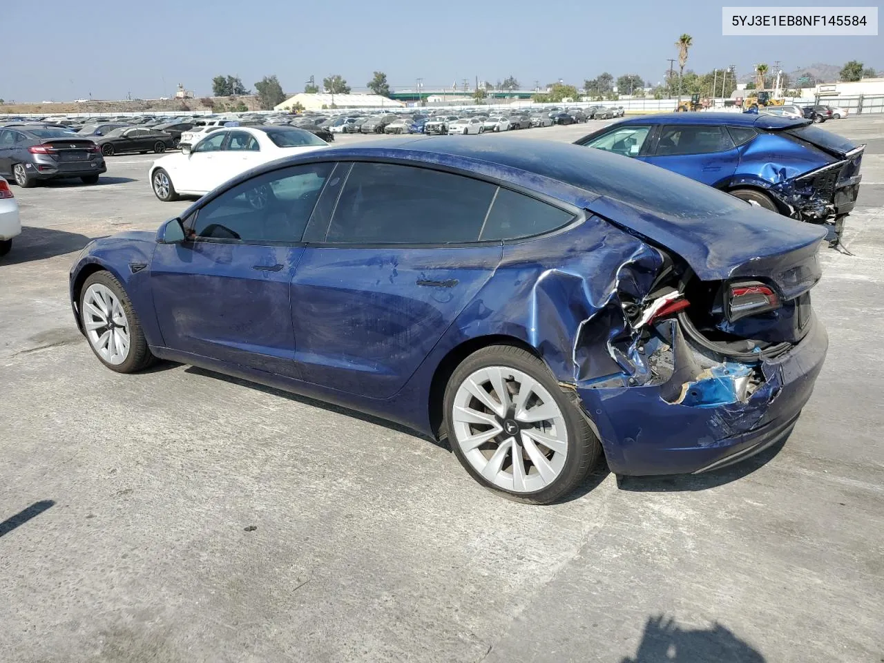 2022 Tesla Model 3 VIN: 5YJ3E1EB8NF145584 Lot: 76124524