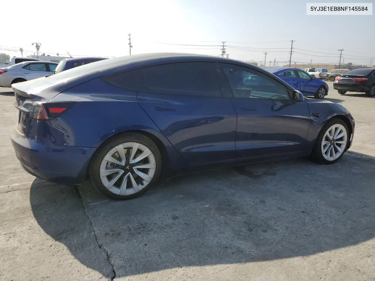 2022 Tesla Model 3 VIN: 5YJ3E1EB8NF145584 Lot: 76124524