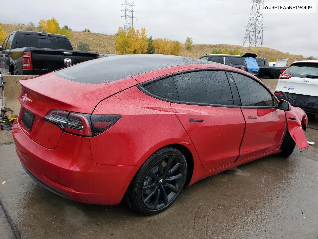 5YJ3E1EA5NF194409 2022 Tesla Model 3