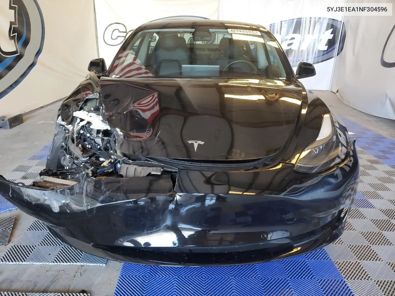 2022 Tesla Model 3 VIN: 5YJ3E1EA1NF304596 Lot: 76225534