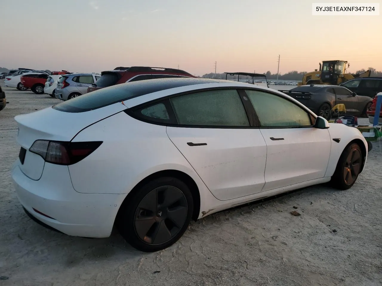 2022 Tesla Model 3 VIN: 5YJ3E1EAXNF347124 Lot: 76272864