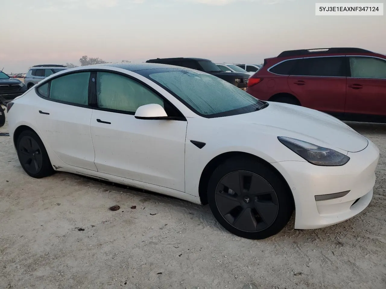 2022 Tesla Model 3 VIN: 5YJ3E1EAXNF347124 Lot: 76272864