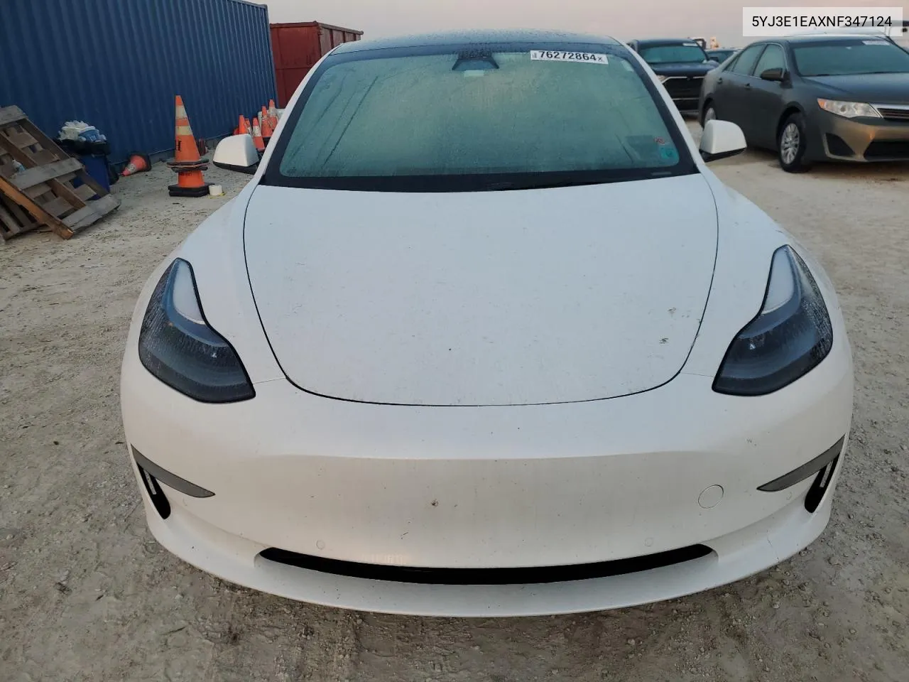 2022 Tesla Model 3 VIN: 5YJ3E1EAXNF347124 Lot: 76272864