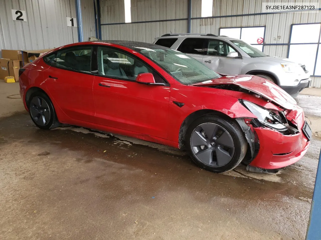 2022 Tesla Model 3 VIN: 5YJ3E1EA3NF287123 Lot: 76410414