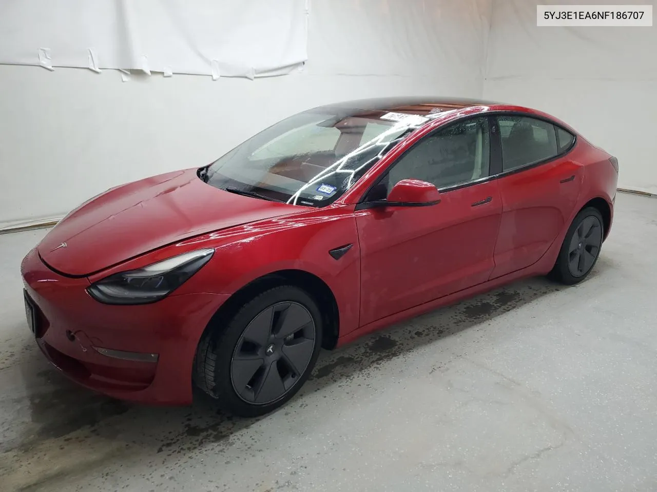 2022 Tesla Model 3 VIN: 5YJ3E1EA6NF186707 Lot: 76414414