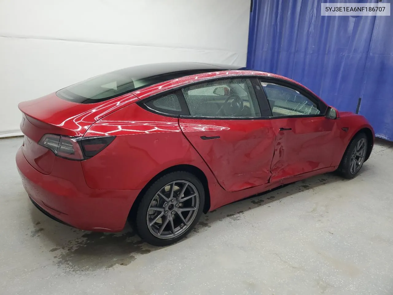 2022 Tesla Model 3 VIN: 5YJ3E1EA6NF186707 Lot: 76414414