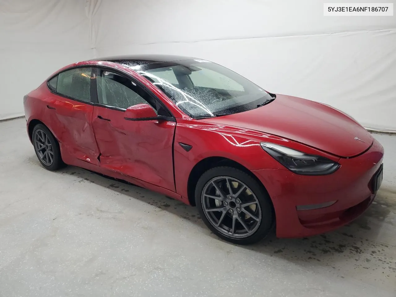 2022 Tesla Model 3 VIN: 5YJ3E1EA6NF186707 Lot: 76414414