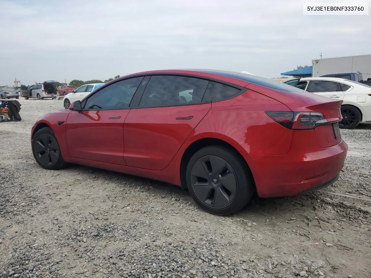 2022 Tesla Model 3 VIN: 5YJ3E1EB0NF333760 Lot: 76517554