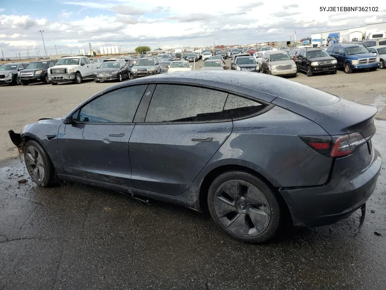 2022 Tesla Model 3 VIN: 5YJ3E1EB8NF362102 Lot: 76601494