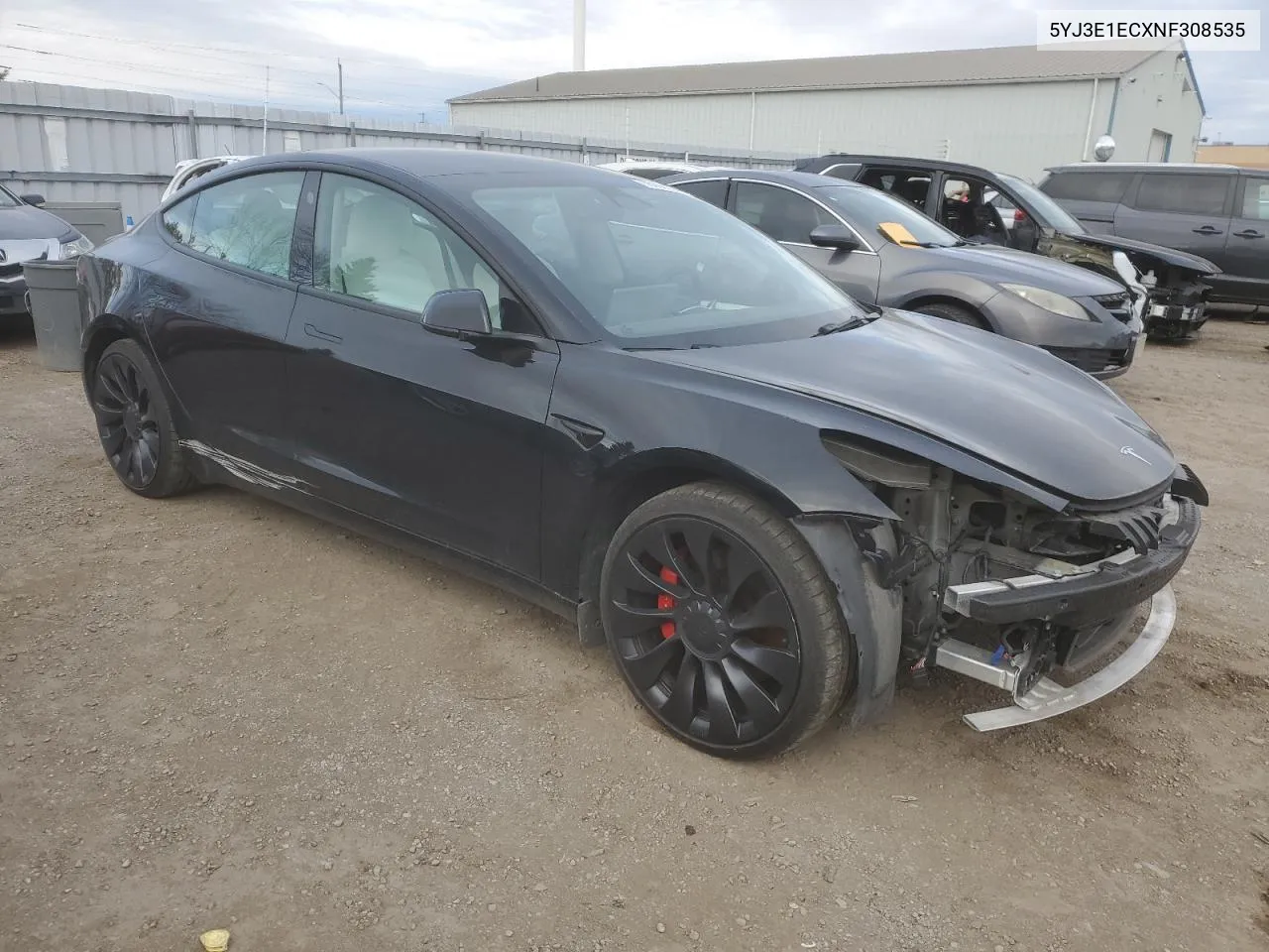 2022 Tesla Model 3 VIN: 5YJ3E1ECXNF308535 Lot: 76698954