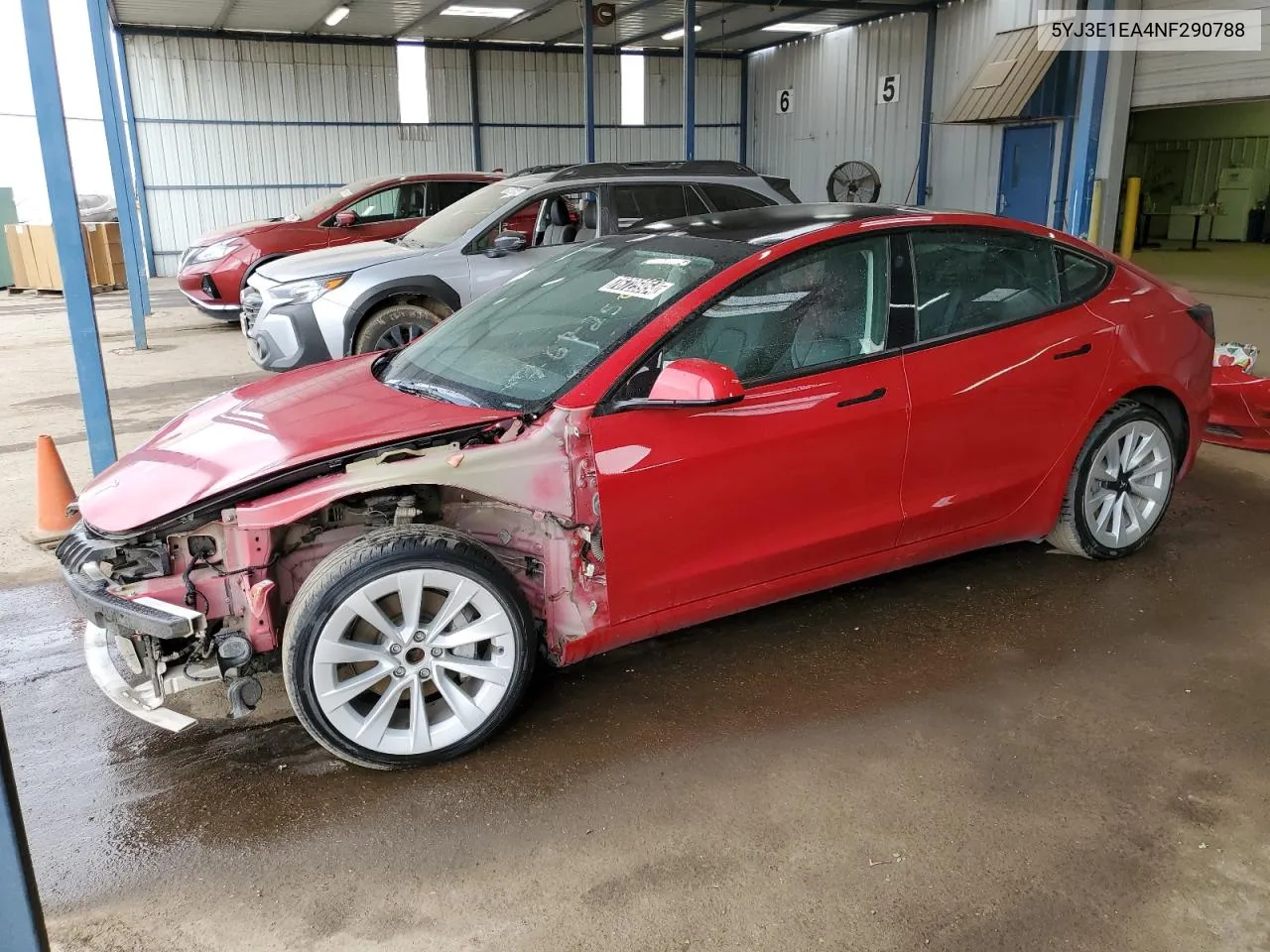 2022 Tesla Model 3 VIN: 5YJ3E1EA4NF290788 Lot: 76725954