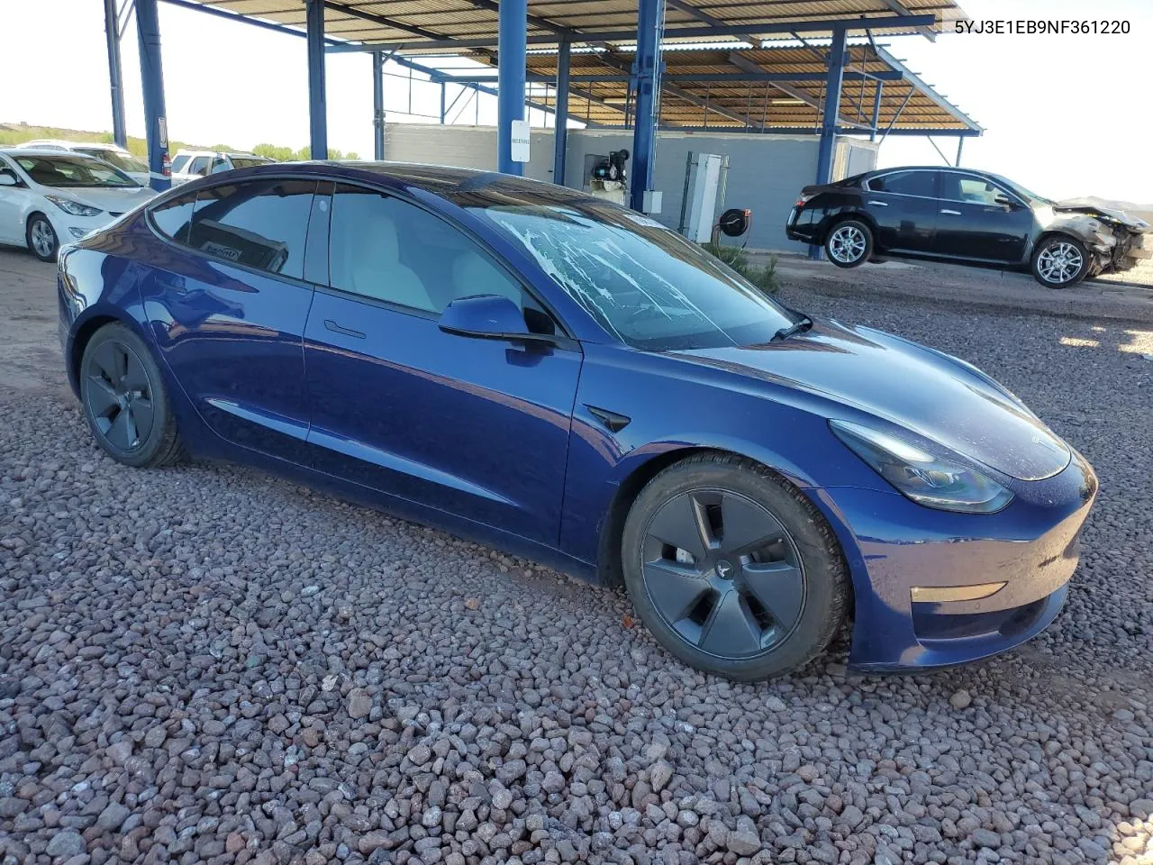 2022 Tesla Model 3 VIN: 5YJ3E1EB9NF361220 Lot: 76845774