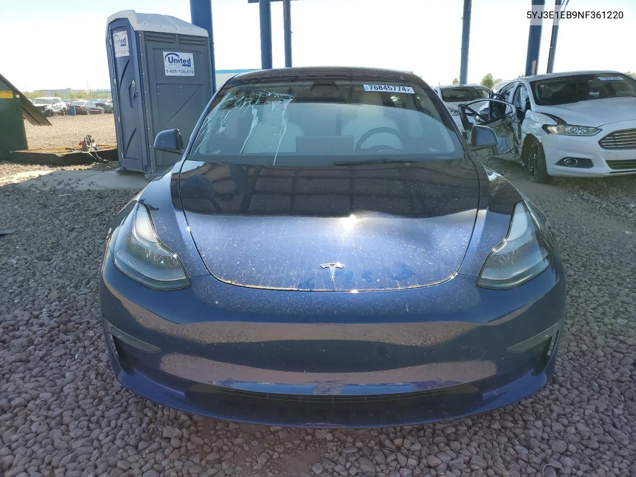 2022 Tesla Model 3 VIN: 5YJ3E1EB9NF361220 Lot: 76845774