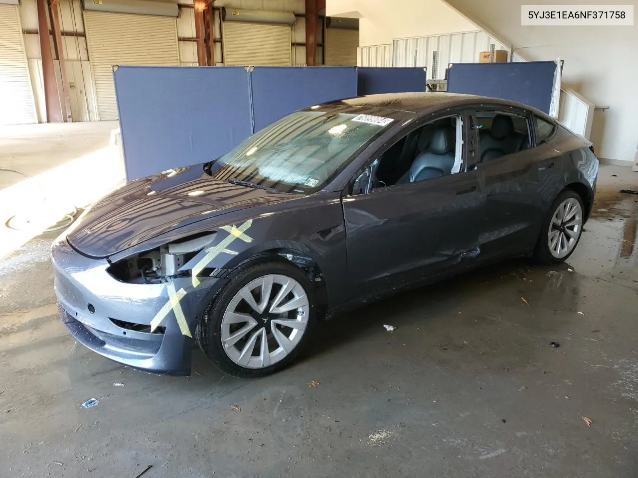 2022 Tesla Model 3 VIN: 5YJ3E1EA6NF371758 Lot: 76899084