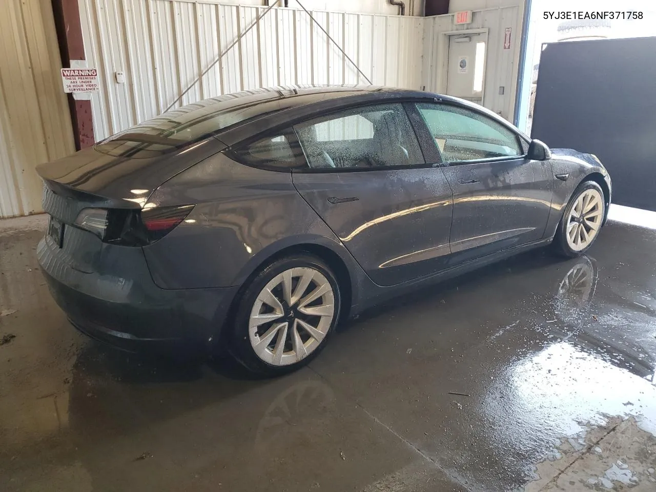 2022 Tesla Model 3 VIN: 5YJ3E1EA6NF371758 Lot: 76899084