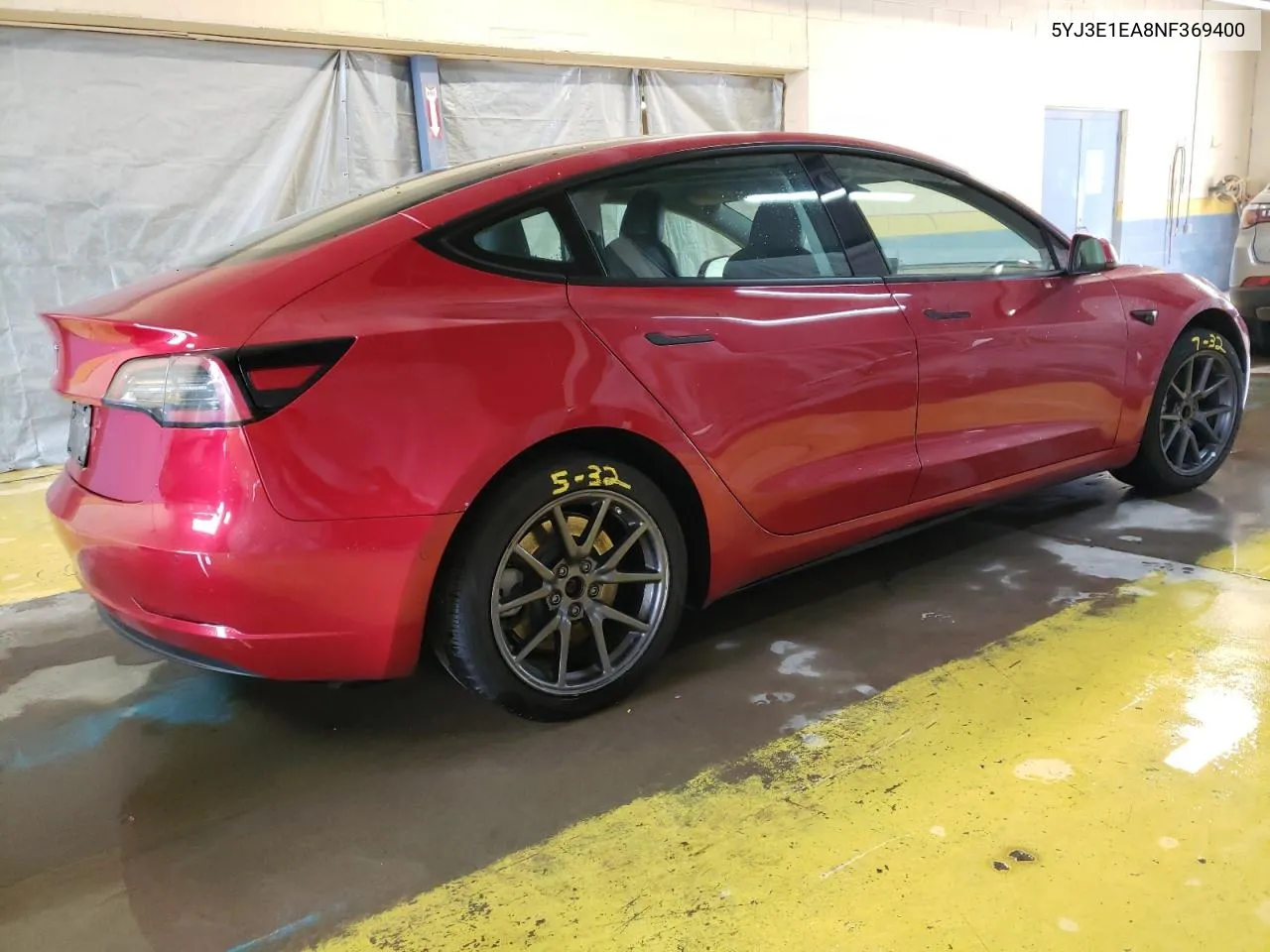 2022 Tesla Model 3 VIN: 5YJ3E1EA8NF369400 Lot: 77021564