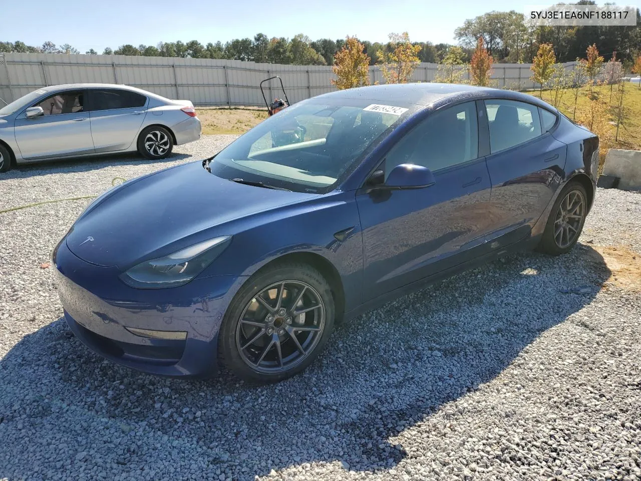 2022 Tesla Model 3 VIN: 5YJ3E1EA6NF188117 Lot: 77039424