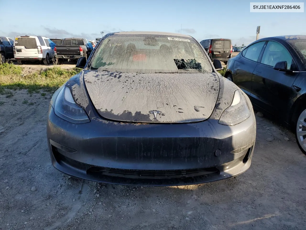 2022 Tesla Model 3 VIN: 5YJ3E1EAXNF286406 Lot: 77063424