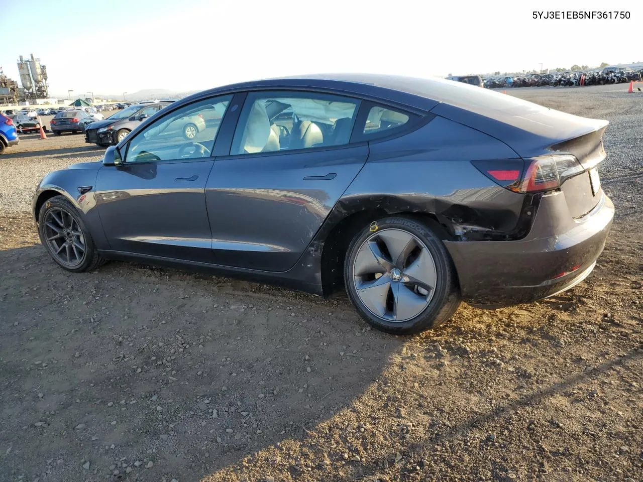 2022 Tesla Model 3 VIN: 5YJ3E1EB5NF361750 Lot: 77111064