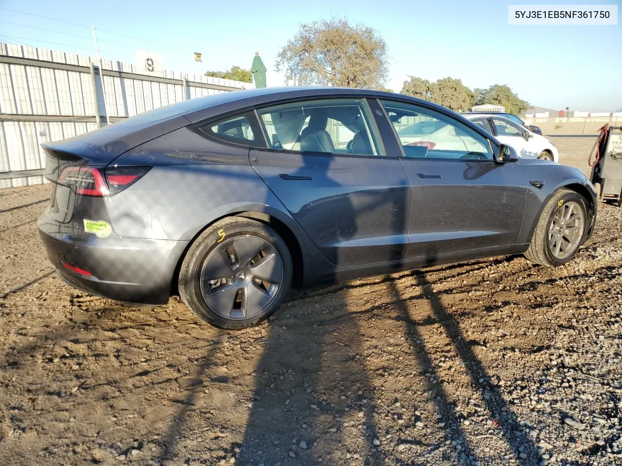 2022 Tesla Model 3 VIN: 5YJ3E1EB5NF361750 Lot: 77111064