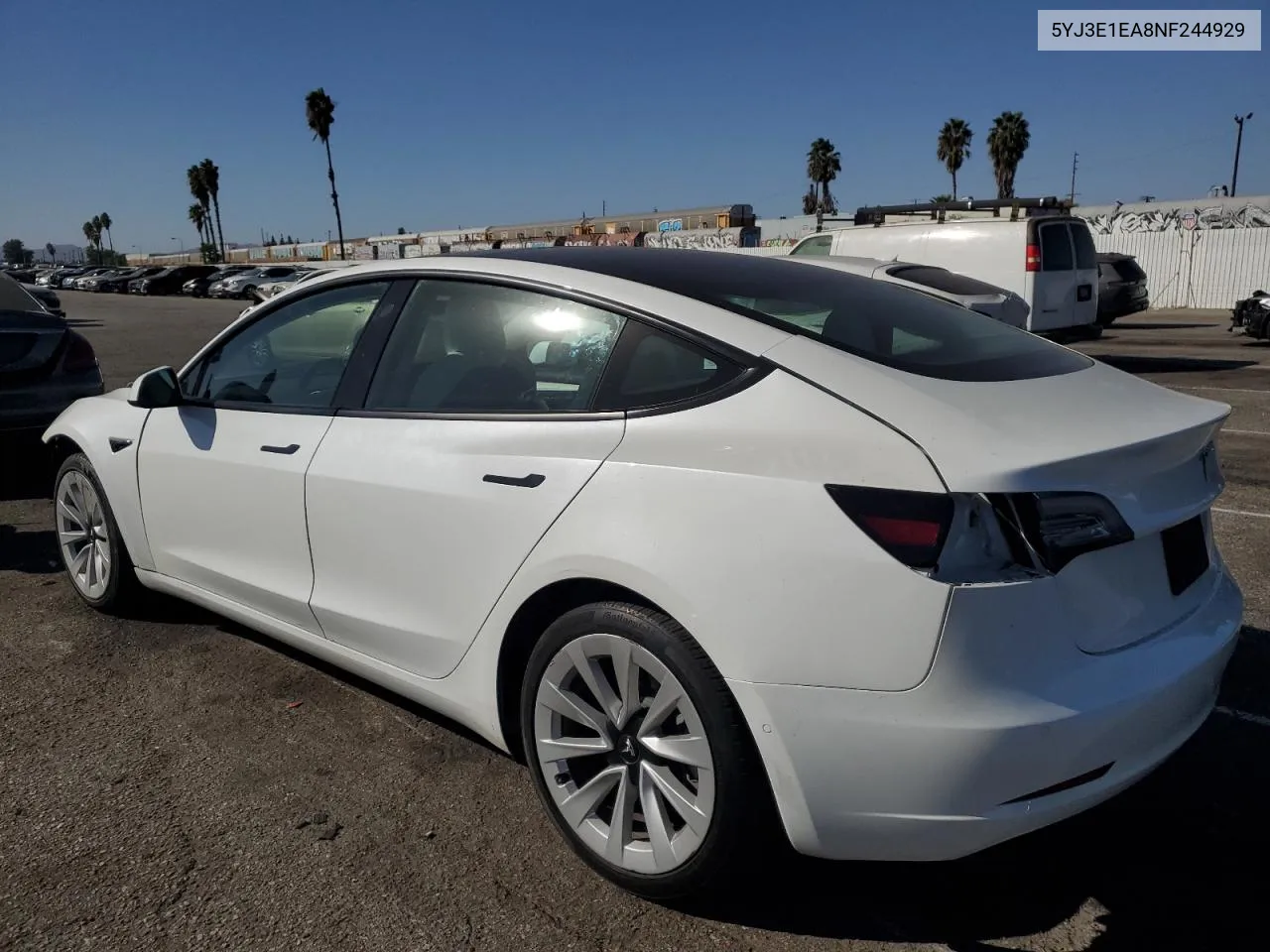 2022 Tesla Model 3 VIN: 5YJ3E1EA8NF244929 Lot: 77144274