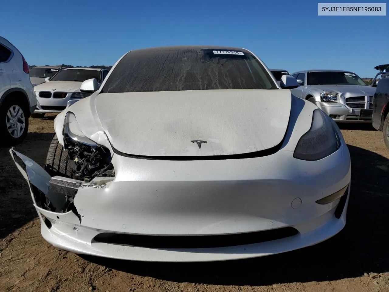 2022 Tesla Model 3 VIN: 5YJ3E1EB5NF195083 Lot: 77170544