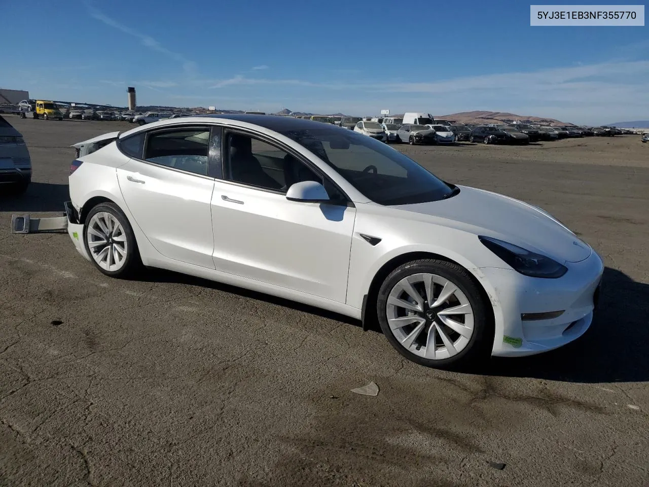 2022 Tesla Model 3 VIN: 5YJ3E1EB3NF355770 Lot: 77417544