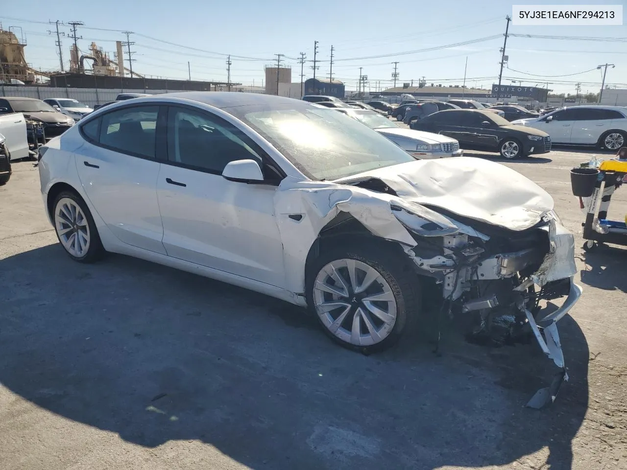 2022 Tesla Model 3 VIN: 5YJ3E1EA6NF294213 Lot: 77703974