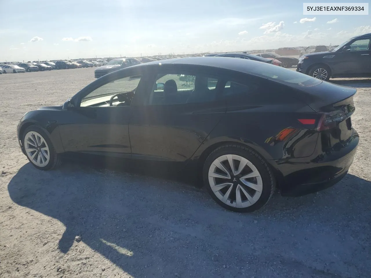 2022 Tesla Model 3 VIN: 5YJ3E1EAXNF369334 Lot: 77818674