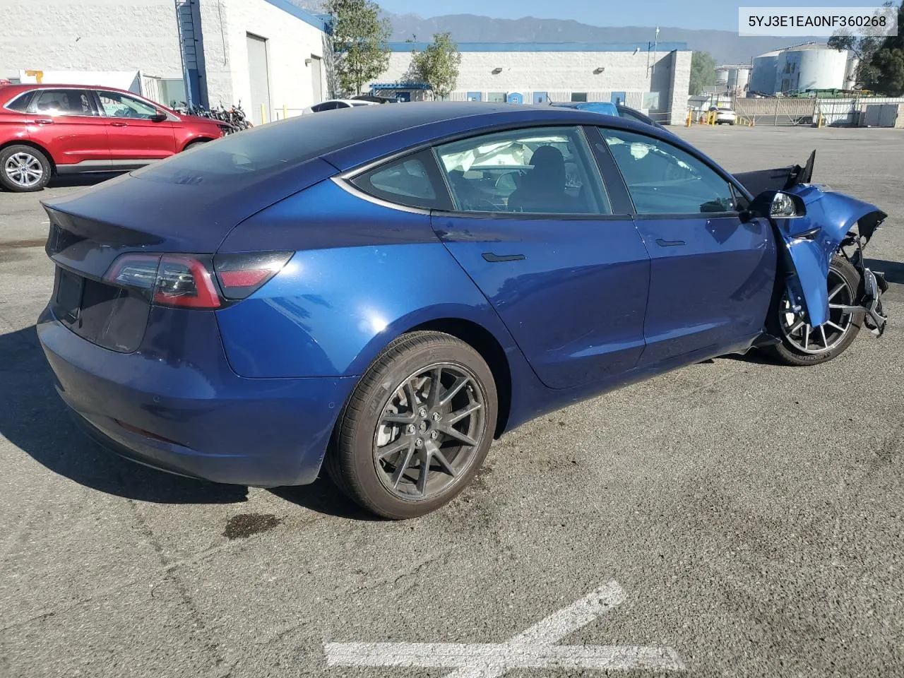 2022 Tesla Model 3 VIN: 5YJ3E1EA0NF360268 Lot: 77897724