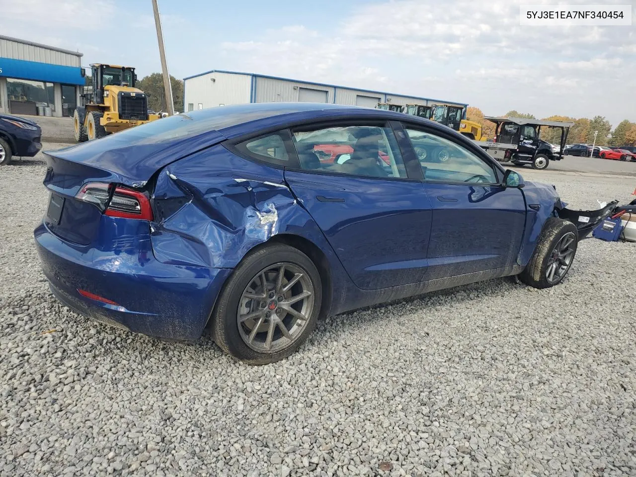 2022 Tesla Model 3 VIN: 5YJ3E1EA7NF340454 Lot: 77959444