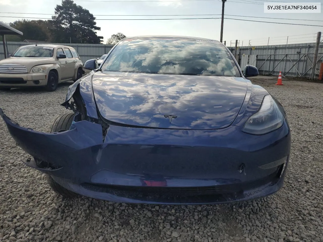 2022 Tesla Model 3 VIN: 5YJ3E1EA7NF340454 Lot: 77959444